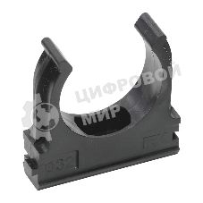 Держатель d32мм IEK CTA10D-CF32-K02-050-PCS (упак.:50шт) черный