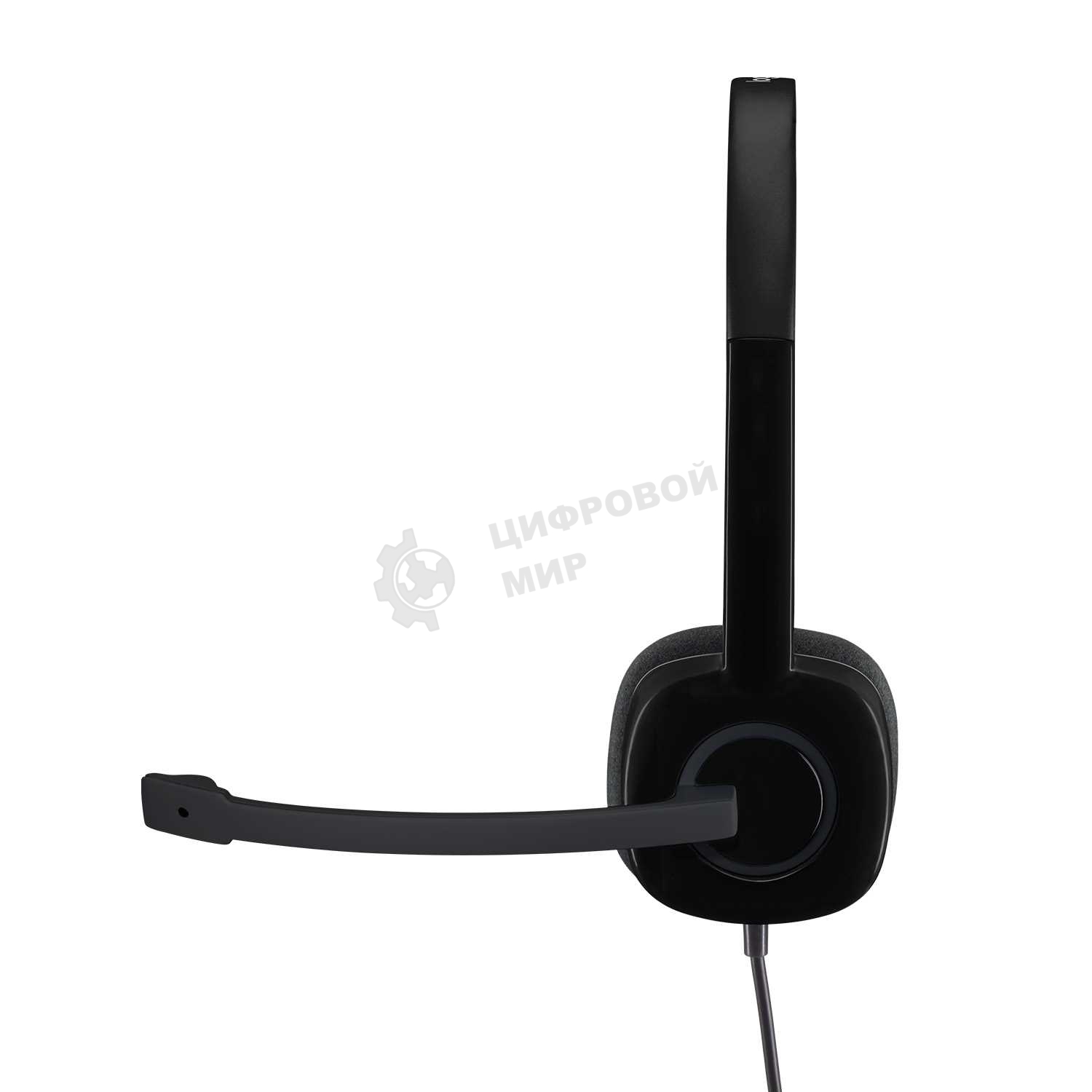 Гарнитура проводная Logitech Headset H151 Stereo черный