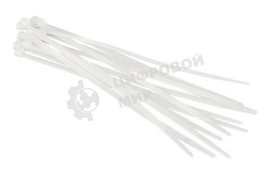 Стяжка нейлоновая неоткрывающаяся Hyperline GT-250IC, безгалогенная (halogen free), 250x3.6 мм, (100 шт)