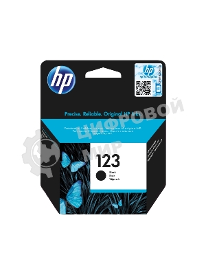 Картридж струйный HP 123 (F6V17AE) черный, 120 стр., для DeskJet 2130