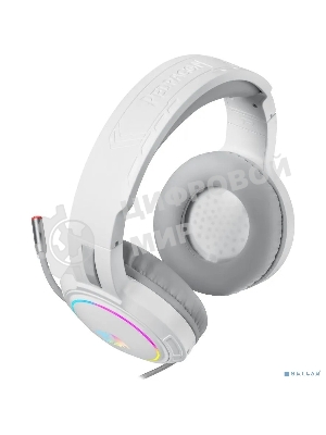 Гарнитура Redragon Mento белый, проводная, USB / 2 x mini jack 3.5 мм, подсветка