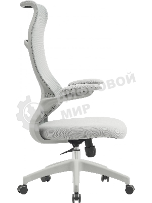 Кресло компьютерное Cactus CS-GMC505-GY серый, сиденье серый, сетка/ткань, крестов. пластик, пластик серый