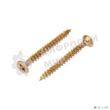 Саморез универсальный Kranz 3х30, желтый цинк, короб (200 шт./уп.)