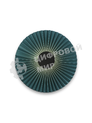 Настенный светильник Ambrella light LH72645 BK/DB черный/синий 6W 3000K D300*100