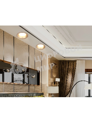 Светильник Ambrella light TN51812 GD золото GX53 max 15W D105*36