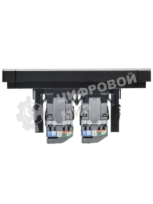 Розетка IEK FORTE&PIANO Металл Белый комп. 2-ая RJ45 кат.5E FP233M