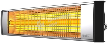 Обогреватель инфракрасный Ballu BIH-L-3.0 серый, кварцевый, 3000 Вт, 35 м2