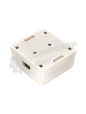 Монтажное оборудование Розетка Gembird NAS214 RJ-45 кат.STP 5e внешняя экранированная 2 порта, 110&Krone