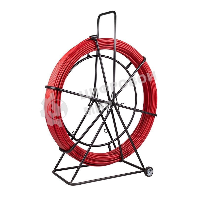 Протяжка кабельная Rexant (УЗК в тележке), стеклопруток d=11,0 мм, 50 м красная