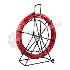 Протяжка кабельная Rexant (УЗК в тележке), стеклопруток d=11,0 мм, 50 м красная