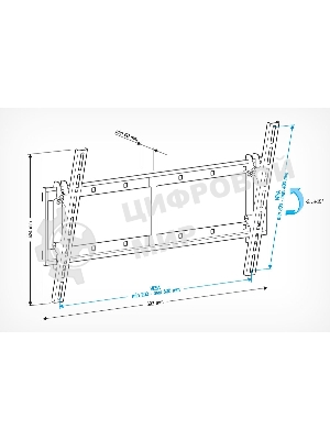 Кронштейн для телевизора Holder LCD-T6606 черный 42