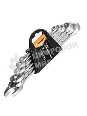 Набор ключей комбинированных Sparta 6 - 17 мм, хромированные, 6 шт.