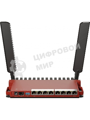 Роутер беспроводной MikroTik L009UiGS-2HaxD-IN AX600 10/100/1000BASE-TX, 2.4Ггц, 8*1Gbit, 1*SFP 2.5Gbit