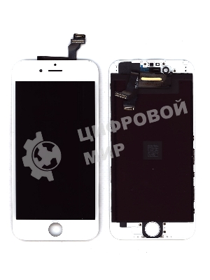 Дисплей Amperin для Apple iPhone 6 в сборе с тачскрином (IPS), белый