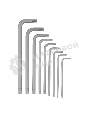 Набор ключей имбусовых Torx-Tempered Сибртех TT10-50, CrV, 9 шт., удлиненные