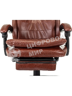 Кресло Бюрократ T-9950MSG-F/BROWN-PU коричневый, экокожа