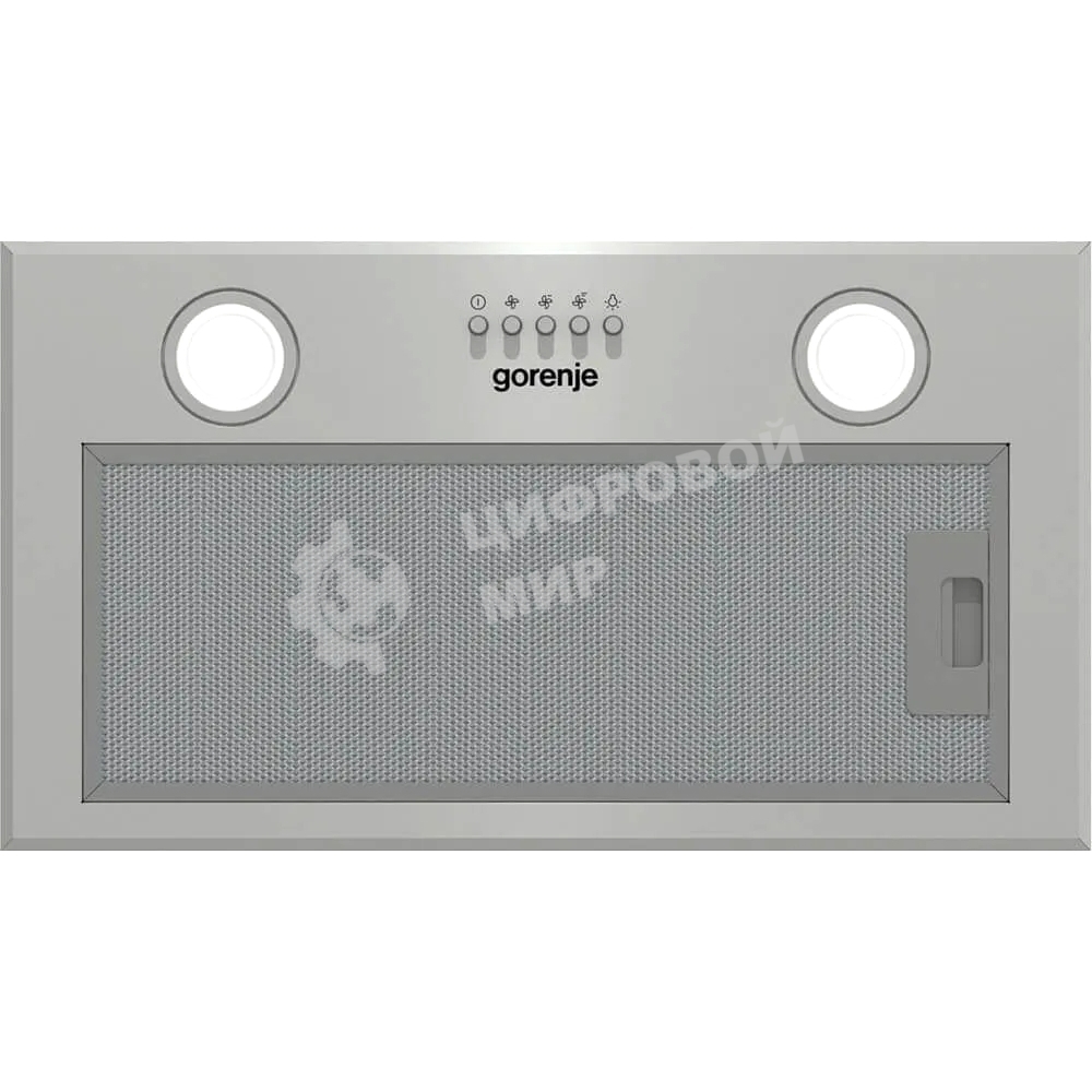 Вытяжка встраиваемая Gorenje BHI526E6X нержавеющая сталь, 52 см, 677 куб. м/ч, 61 дБ