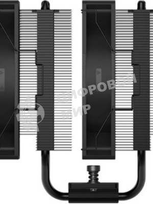 Кулер для процессора PCCooler RT620 BK (250W, 4-pin PWM, 157mm, Al/Cu, 6x6mm, 2x120mm, 73.32CFM, 34.9dBA, 2200RPM, S: 1851/1700/1200/115X, AM5/AM4, black)
