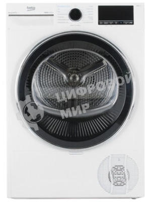 Сушильная машина Beko B5T69233 белый, 9 кг, сушка - тепловой насос, программ - 15, 59.8 x 84.6 x 60.5 см