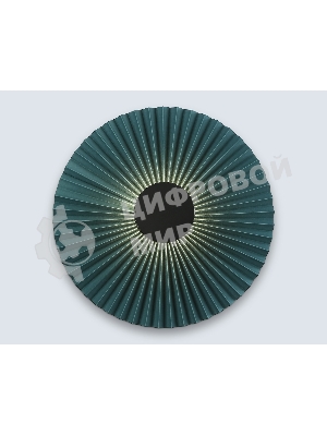 Настенный светильник Ambrella light LH72645 BK/DB черный/синий 6W 3000K D300*100