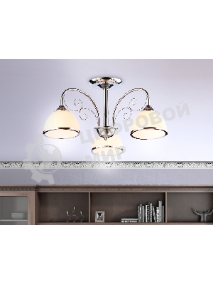 Светильник Ambrella light TR3181/3 CH/FR хром/белый матовый E27/3 max 40W D585*285
