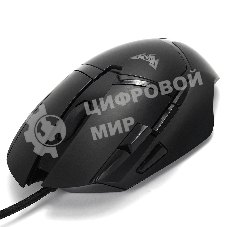 Мышь проводная Crown CMGM-901 черный, 4800 dpi, USB, кнопки - 8