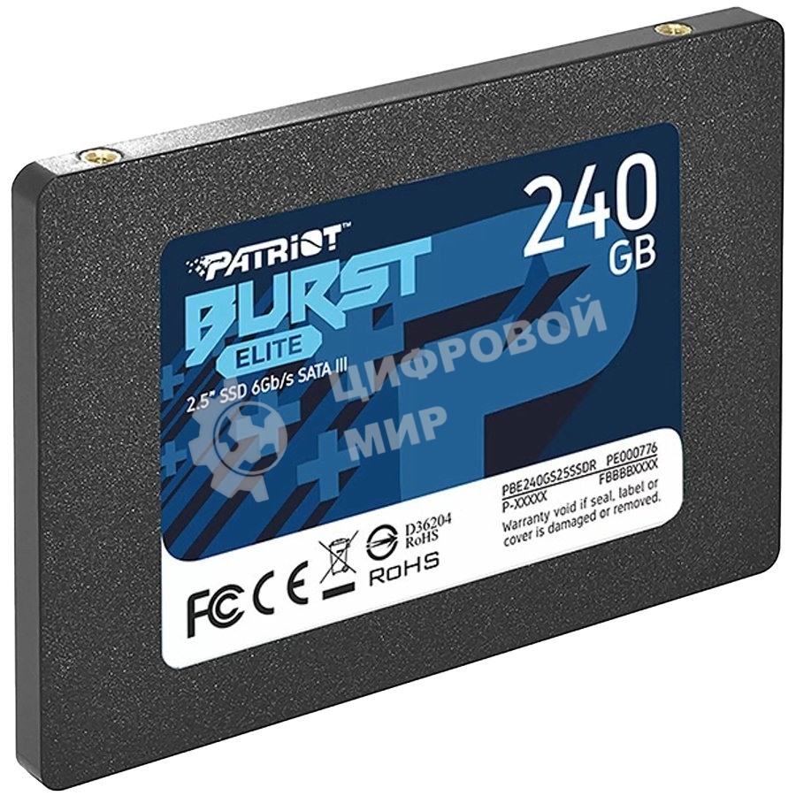 Накопитель SSD Patriot Burst Elite, 240Gb, SATA, 2.5