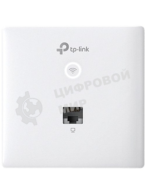 Точка доступа TP-Link Omada AC1200 wireless MU-MIMO Gigabit wall-plate Access Point, 1 Gigabit downlink port, 1 gigabit uplink port, 802.3af/at PoE in, wall plate mounting, support standalone mode and controlled by Omada SDN controller (Software/hardware/Cloud)
