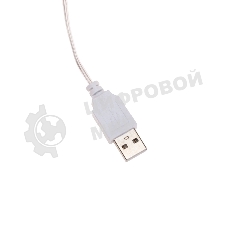 Тайские фонарики Neon-night Перламутр 5м, 25 LED, прозрачный ПВХ, цвет свечения теплый белый, питание USB