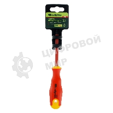 Отвертка диэлектрическая Сибртех PH1 х 80 мм, до 1000 В, двухкомпонентная рукоятка