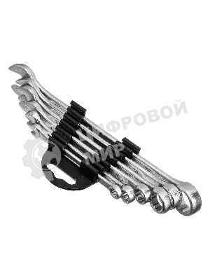 Набор ключей комбинированных Sparta 6 - 17 мм, хромированные, 6 шт.