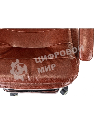 Кресло Бюрократ T-9950MSG-F/BROWN-PU коричневый, экокожа