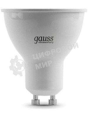 Лампа светодиодная Gauss Elementary 13631 11Вт цок.: GU10 софит 180B св. свеч. бел. хол. MR16 (упак.: 10 шт)