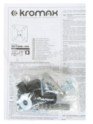 Кронштейн для LED/LCD телевизоров Kromax OPTIMA-100 черный. 10