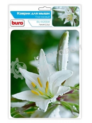Коврик для мыши Buro BU-M20041 рисунок/лилия
