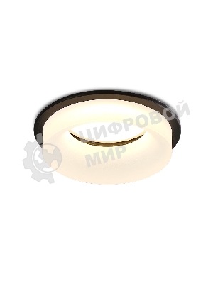 Светильник Ambrella light TN1303 BK/FR черный/белый матовый MR16 GU5.3 D80*42