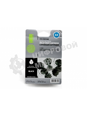Картридж струйный Cactus CS-C5016A черный (72 мл) для №84 HP DesignJet 10PS/20PS/30GP