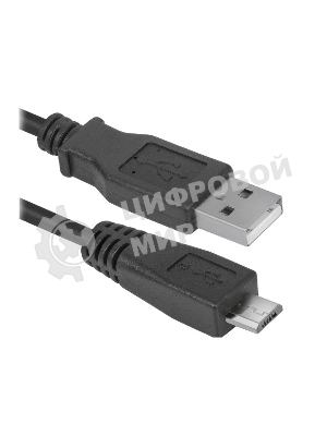 Кабель Defender USB08-06 USB 2.0 кабель для соед. USB 2.0 AM-MicroBM,1.8м, PolyBag