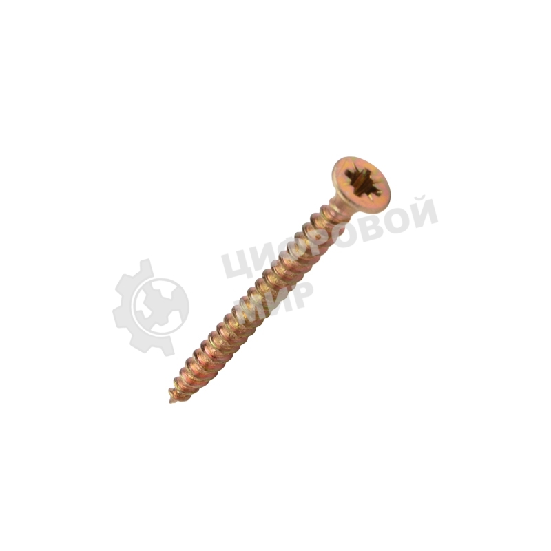 Саморез универсальный Kranz 3х35, желтый цинк, короб (200 шт./уп.)