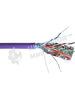 Кабель информационный Lanmaster TWT-5EFTP-NGLS cat.5e FTP 4 пары 24AWG нг(А)-LS внутренний 305м фиолетовый