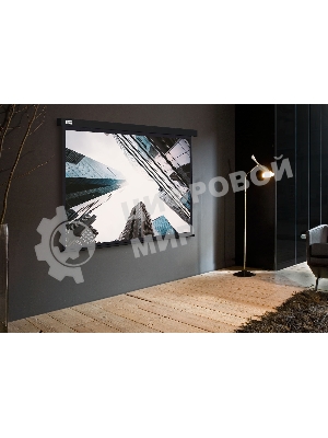 Экран Cactus 124.5x221 см Wallscreen CS-PSW-124X221-BK 16:9 настенно-потолочный рулонный черный