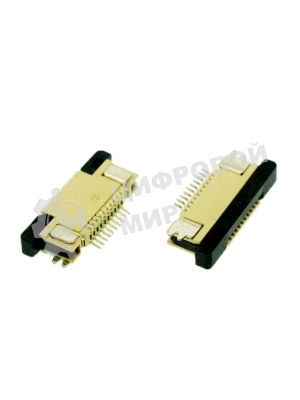 Разъем FPC Half Coverage Top Contact 0.5K-BS-12PWB 12 pin высота 2мм шаг 0,5мм