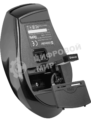 Мышь беспроводная Defender Accura MM-295 черный, 1600 dpi, радиоканал, USB, кнопки - 6