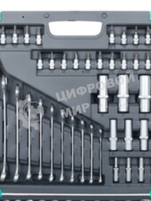 Набор инструментов STELS 141151/4'' 3/8'' 1/2'' cr-v s2 усиленный кейс 216 предм.