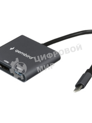 Док-станция Gembird UHB-D2, USB Type-C, USB Type-C PD100W, HDMI, USB Type-C