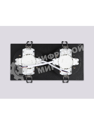 Светильник Ambrella light TN52424/2 BK/FR черный/белый матовый GX53 max 12W 210*105*45