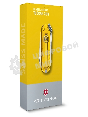 Нож перочинный Victorinox Classic Tuscan Sun (0.6223.T81G) 58мм 7 функций карт.коробка