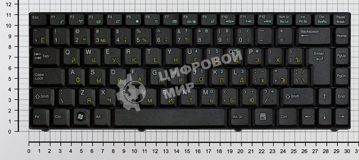 Клавиатура для ноутбука Asus C90 C90P C90S Z98 Z37 черная