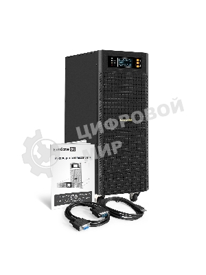 Источник бесперебойного питания On-line ExeGate PowerExpert TL-575-10kVA.240V.LCD.AVR.T.USB.RS232.SNMP 10000VA/10000W, On-Line, PF=1, LCD, клеммы, RS232, USB, SNMP-slot, встроенные батареи 12V 7.2Ah -20шт, возможность подключения до 4 внешних батарейных блоков 240В, Tower, металлический корпус на колесиках, черный