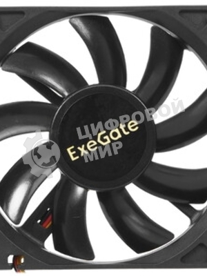 Вентилятор для корпуса ExeGate ExtraPower EP08015B3P черный, 80 мм, 2600 об/мин, 26 дБ, 3 pin
